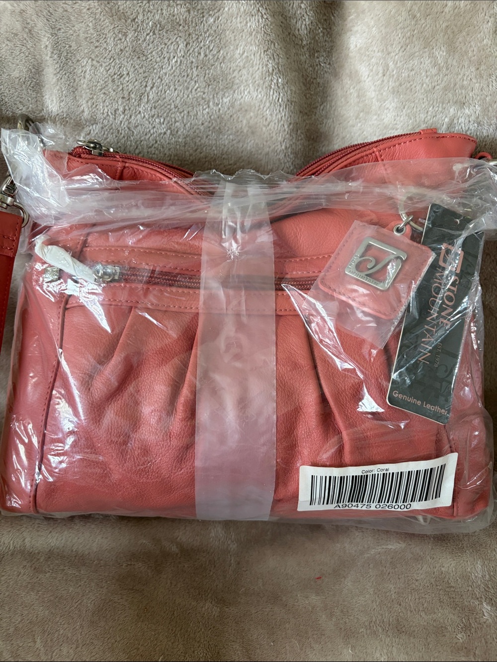 Stone Mountain Accessories Coral Crossbody Leather Bag